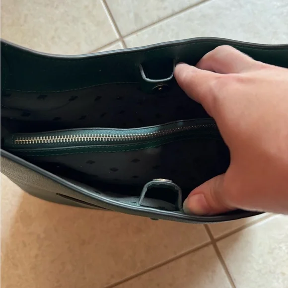 New Kate Spade Green Leather Aster Bag - Picture 3 of 4